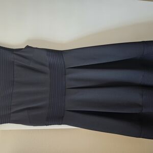 Elegant Black Pleated Dress